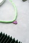 Heliophilia Silver Collar Multicolor con Colgante de Aleación